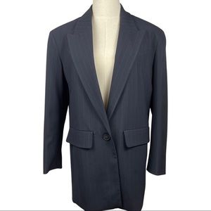 ZARA PINSTRIPE BLAZER DRESS